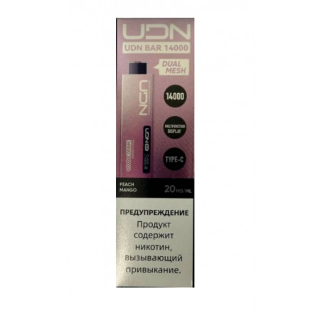 Электронная сигарета UDN BAR 14000 Персик Манго