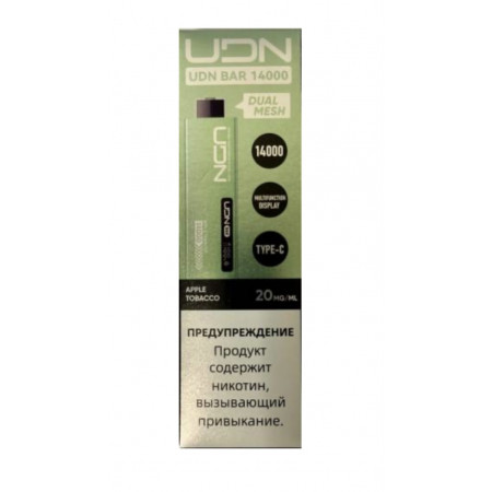 Электронная сигарета UDN BAR 14000 Яблоко Табак