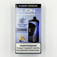 Электронная сигарета UDN TRIPLE M 20000 затяжек - Blueberry Orangeade (Чернично-Апельсиновый Напиток)